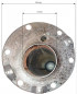 Inclined enamel pad MG 2100 W with seal Inclined enamel pad MG 2100 W with seal