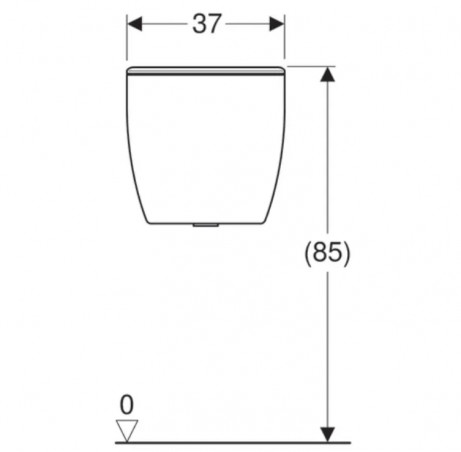 Cisterna per WC BASTIA da 3 a 6 litri, 18x37x36,5