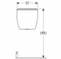 BASTIA WC tanque de 3 a 6 litros, 18x37x36.5