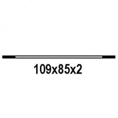 Witte afdichting PE voor afvoerplug gootsteen LIRA, 109x85x2