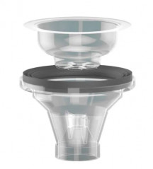Zwarte afdichting 00295B voor afvoerplug van gootsteen, 110x82x11 mm