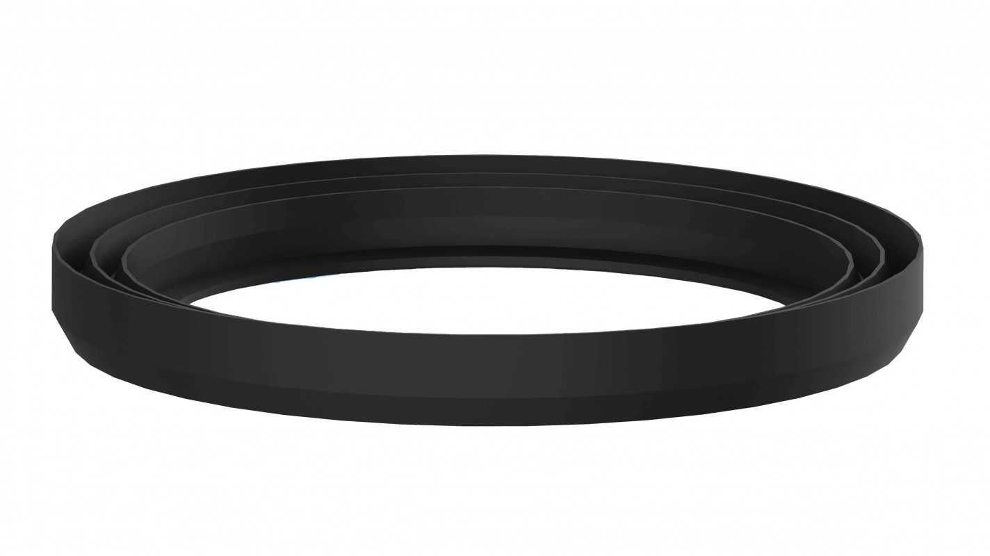 Junta negra 00295B para válvula de desagüe de fregadero, 110x82x11 mm Junta negra 00295B para válvula de desagüe de fregadero, 110x82x11 mm