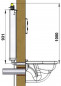 3 en 6 liter "TUBCHASS" verborgen tank met pneumatische knop