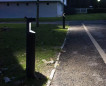 Bolarside bollard in black aluminium, height 800mm, width 158mm Bolarside bollard in black aluminium, height 800mm, width 158mm