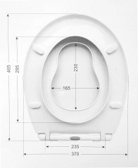 El asiento del inodoro de cierre lento de Family PRO