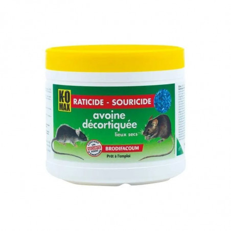 Raticide, K.O-MAX Souricide, Hulled Oats 140g