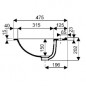 Bastia 56CM inbouw wastafel
