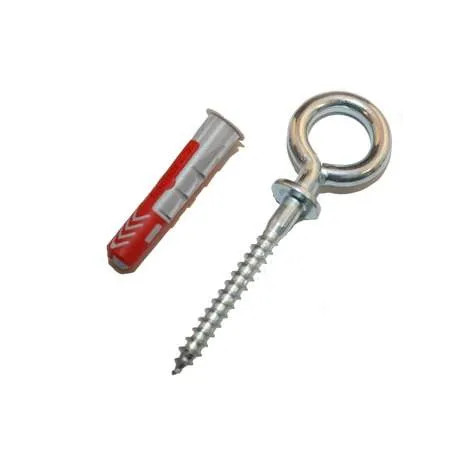 Cheville universelle DUOPOWER 6x30mm + oeillet - 4 pièces.