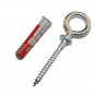 Tassello universale DUOPOWER 10x50mm + occhiello - 2 pezzi.