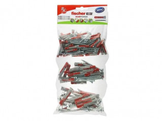 Assortiment de chevilles DUOPOWER + Vis - 65 pièces.