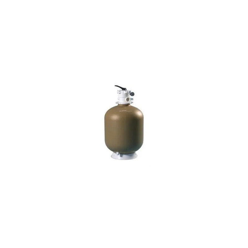 Bovenste zandfilter 14 m3 per uur, met 6-wegklep, compleet, 615 mm