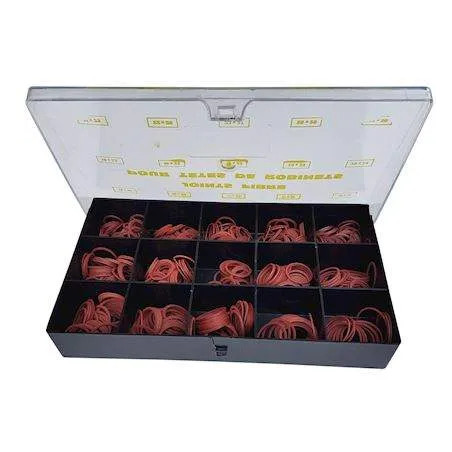Box of 560 assorted fiber gaskets for faucet heads 16x19 to 27x30