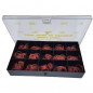 Doos met 560 vezelpakkingen voor kraankoppen, assorti 16x19 tot 27x30