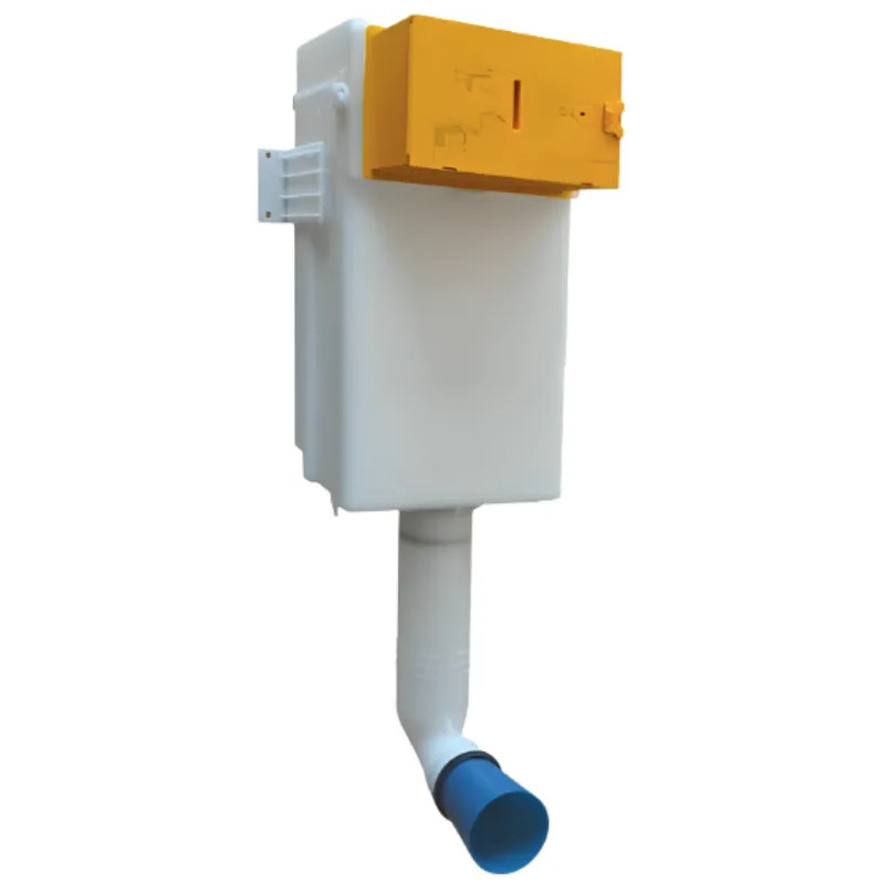 CESAME compleet inbouwreservoir voor staande spoelbak, mechanisch 3/6 L