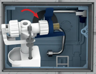 Pre-set float valve 95L for INGENIO