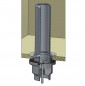 Stalen overloopbuis, lengte 320 mm