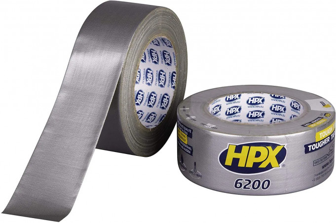Ruban toile adhésif argent 48mm x 25m, HPX 6200 REPAIR TAPE
