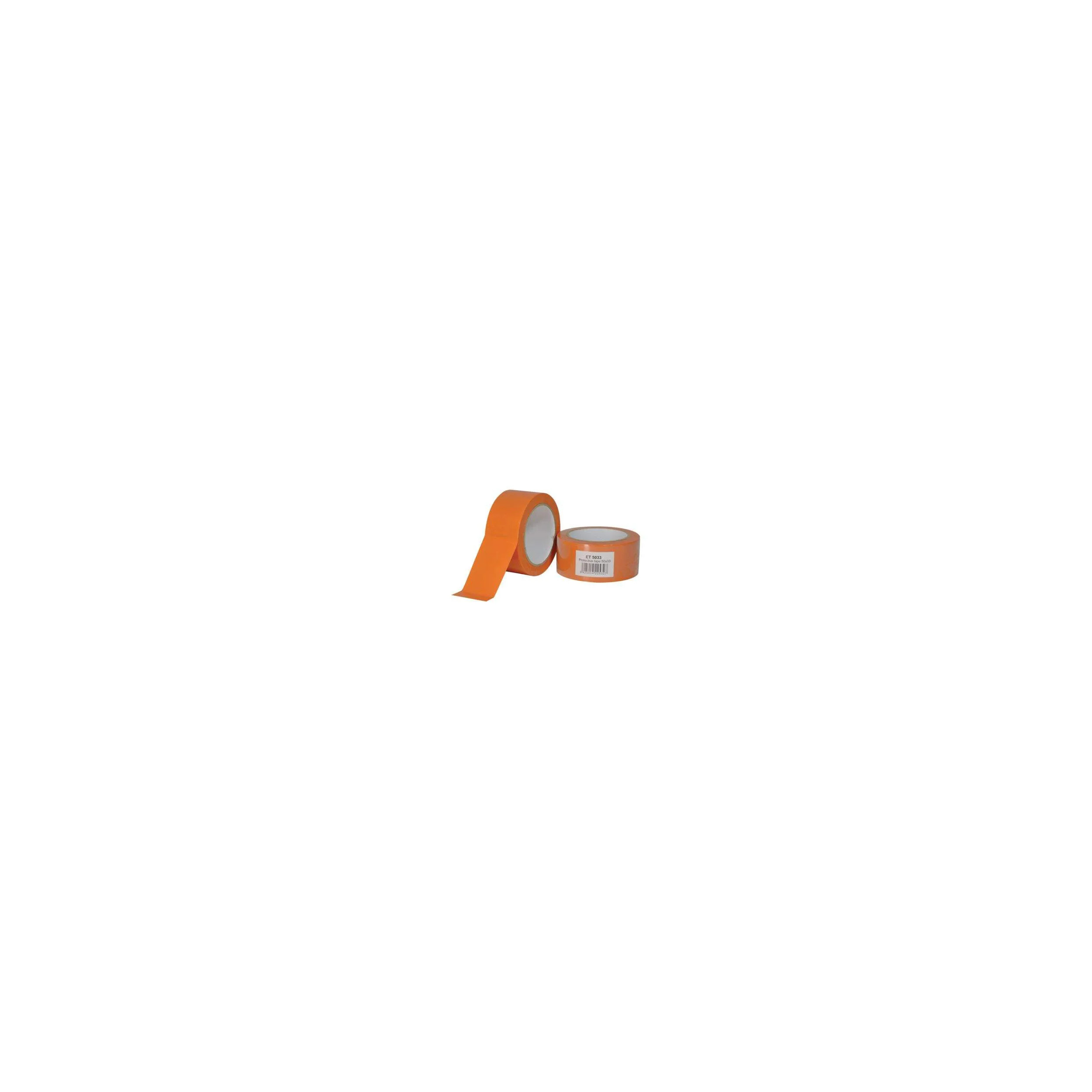 Ruban PVC adhésif orange : 33mx50mm