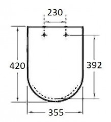 WC-Sitz ROCA Dama compact 392, mit Fallbremse silencio