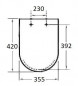 ROCA Dama compact 392 stoel, met silencio valrem, wit