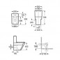 ROCA Halstoel, wit, 408 mm, Silencio valbeveiliging, wit ROCA Halstoel, wit, 408 mm, Silencio valbeveiliging, wit