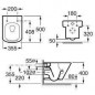 ROCA Halstoel, wit, 408 mm, Silencio valbeveiliging, wit ROCA Halstoel, wit, 408 mm, Silencio valbeveiliging, wit