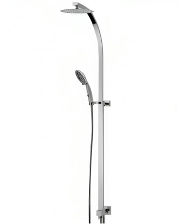 Colonne de douche de rénovation \"Elle et Lui Eco d\'eau\" à raccorder sur robinet mitigeur