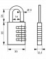 40 mm maximaal code aluminium combinatie hangslot
