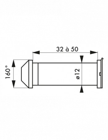 Spioncini da 160° in ottone lucido