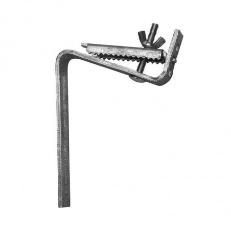 Crocodile clip for tile, with bolts