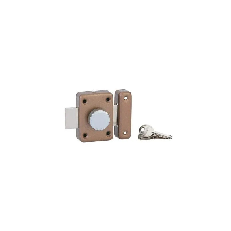 Alouette cilinderslot 35 mm, epoxy brons, 3 sleutels