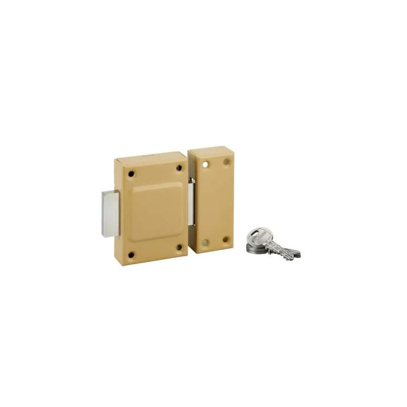 Standaard cilinderslot zonder knop, 40 mm, epoxy brons