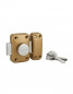Traffic 6 slot met knop en 45 mm cilinder, epoxy goud, 4 sleutels