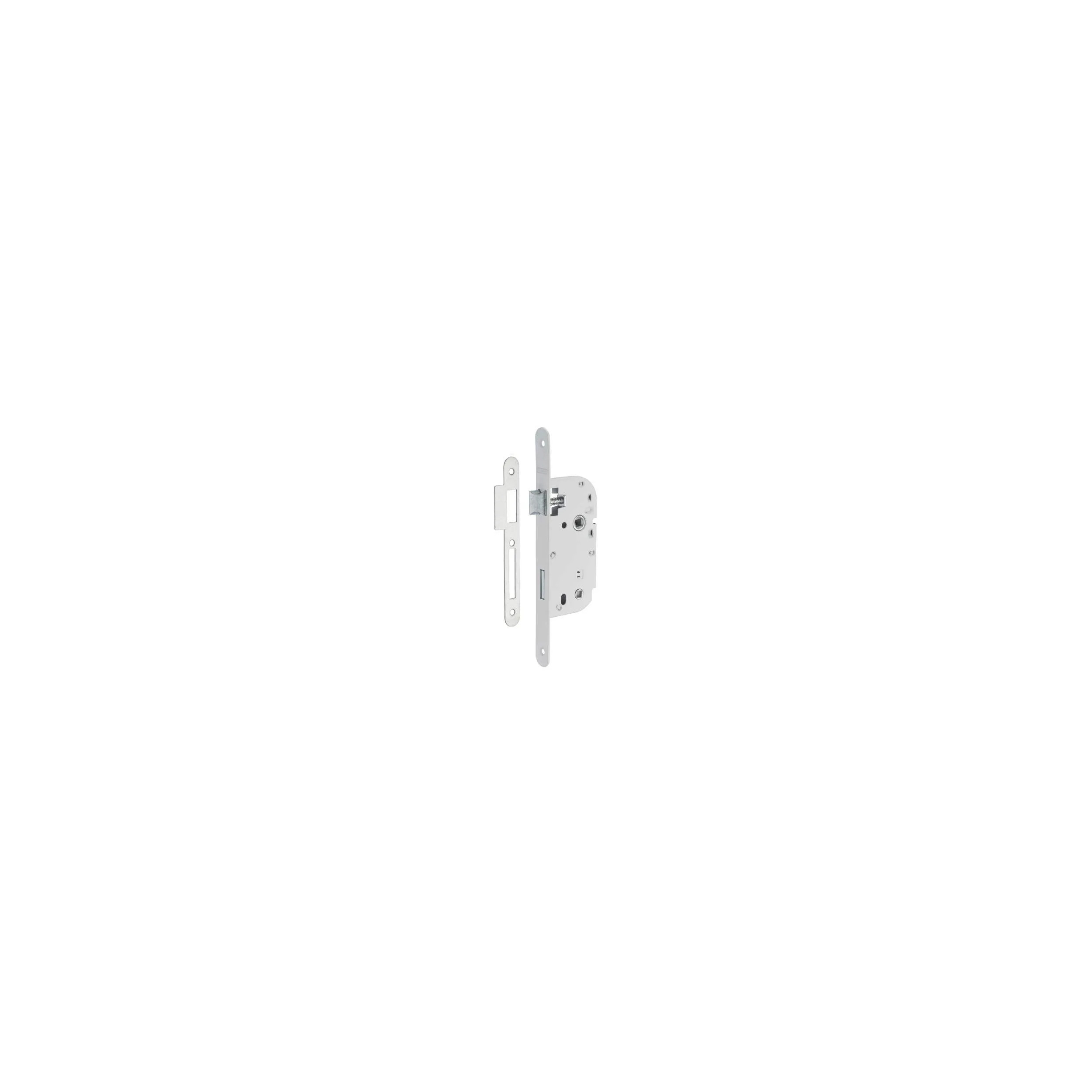 Cerradura de mortaja, perno de 40 mm, con cerradura V/BR, revestida de polvo epoxídico blanco