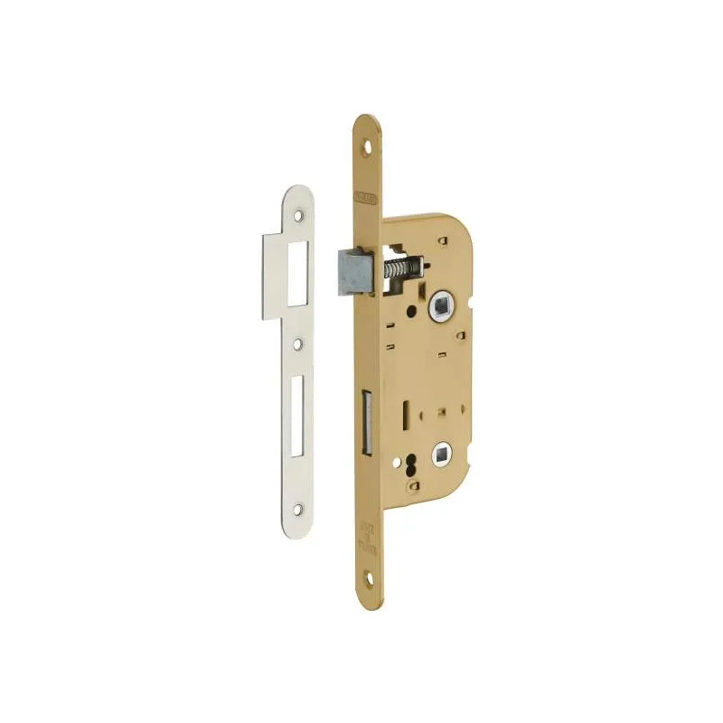 Inbouwslot, 40 mm bout, V/BR, epoxy brons