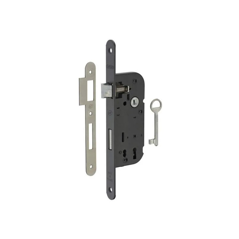 Insteekslot, schacht 40 mm, BR halfdraaibout, 1 sleutel