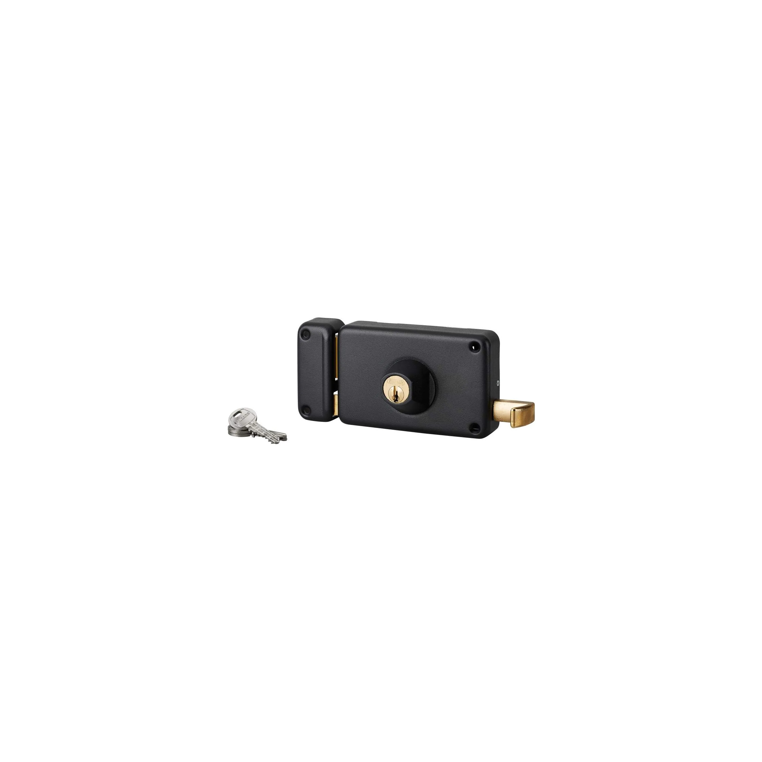 Cerradura de cilindro de mortaja horizontal, tirar, 140x88mm, izquierda