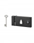 Opbouw nachtschoot slot, 1/2 draai, 140x82 mm, links, 1 sleutel