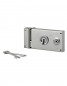 Slot voor poort, 1/2 draai nachtschoot, verzinkt, 140x82, links