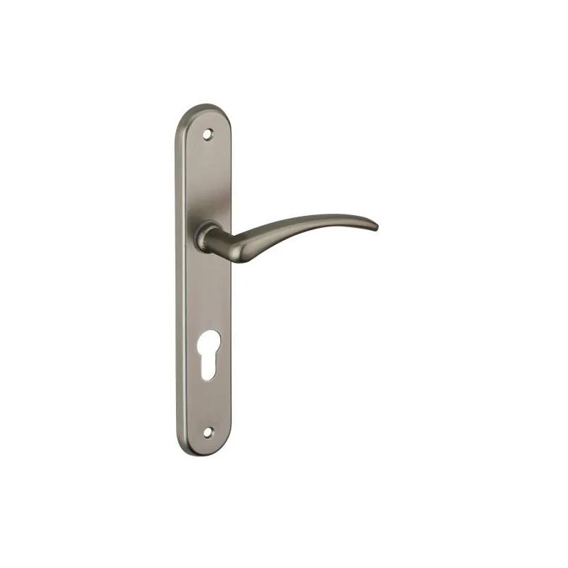 Selen deurgreep, aluminium satijnnikkel, E195, met cilindrisch gat