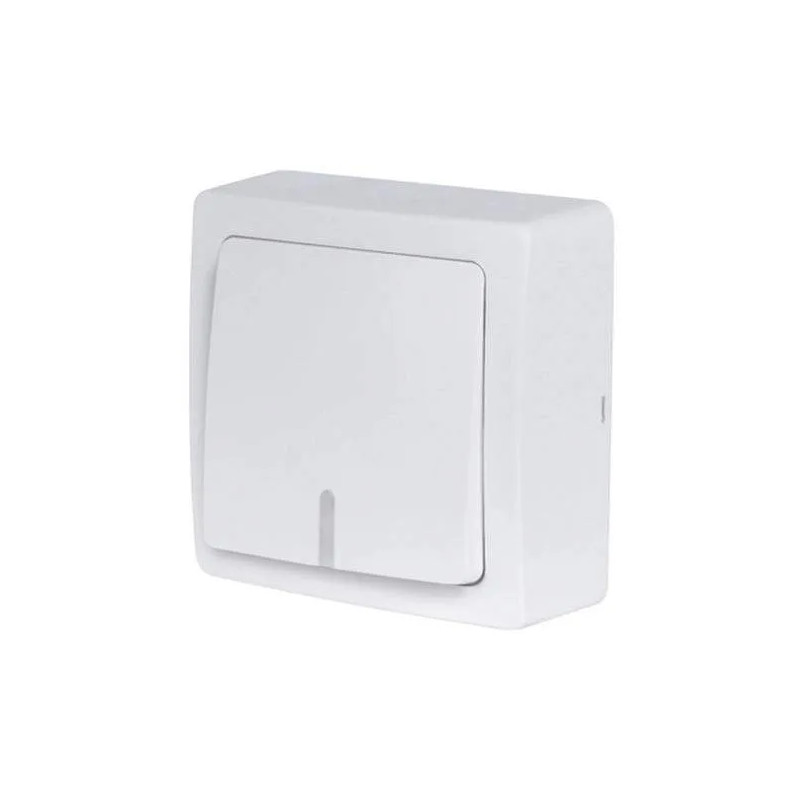 Interruptor de luz en superficie, 10A 250V, serie BLOK Interruptor de luz en superficie, 10A 250V, serie BLOK
