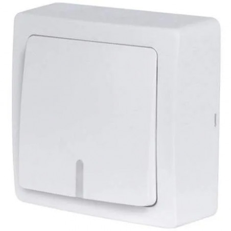 Surface-mounted illuminated switch, 10A 250V, BLOK series