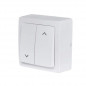 Surface-mounted roller shutter switch 10A 250V, BLOK series