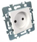 Aardeloos stopcontact met metalen steun voor Casual Brilliant White