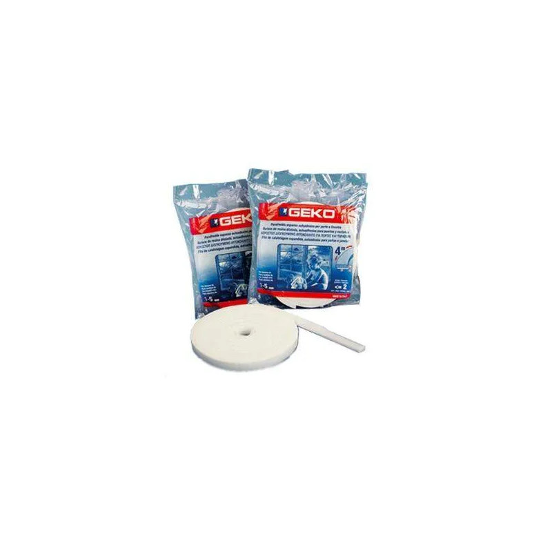 Witte zelfklevende schuimkit, 12 mm x 10m (2x5m)