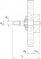 Cheville métallique pour corps creux HM 4x46 SPP avec vis, 100 pièces Cheville métallique pour corps creux HM 4x46 SPP avec vis, 100 pièces