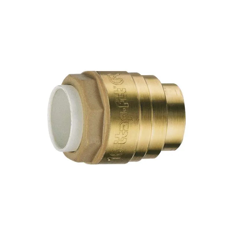 Copper push-fit fitting, 18 mm plug, PUSH IT without soldering