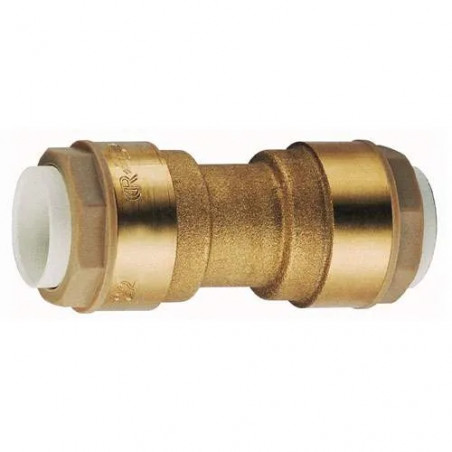 Kupfer-Verschraubung zum Klemmen, gleiches Muffe 16 mm, PUSH IT ohne Löten