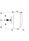 TUBCHASS" 6L inbouwreservoir met verborgen knop voor scheidingswanden van 20 tot 100 mm