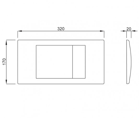  Schwab RIVA DUO panel de control blanco doble botón